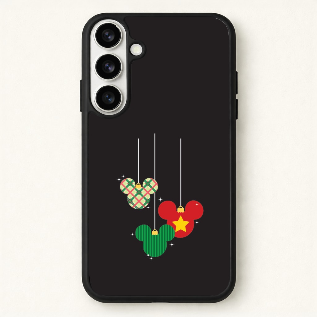 Cartoon Mouse Hanging Baubles Phone Case for Galaxy S26
