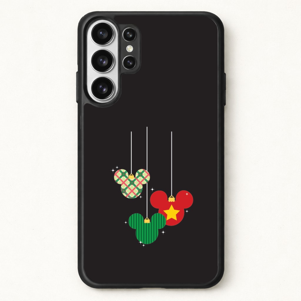 Cartoon Mouse Hanging Baubles Phone Case for Galaxy S26 Ultra
