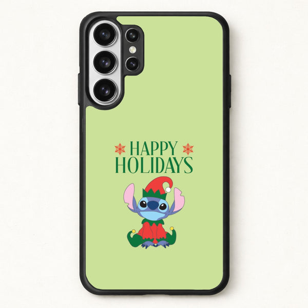 Cute Blue Alien Elf Phone Case for Galaxy S26 Ultra