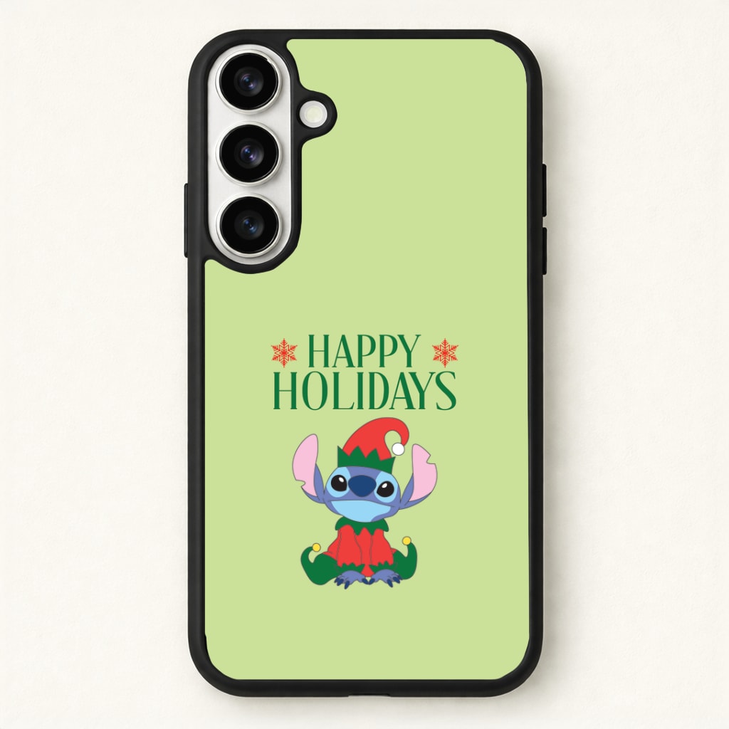 Cute Blue Alien Elf Phone Case for Galaxy S26 Plus