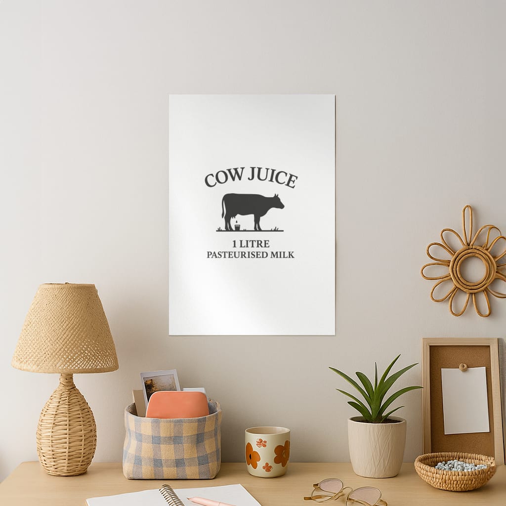 Cow Juice Art Print