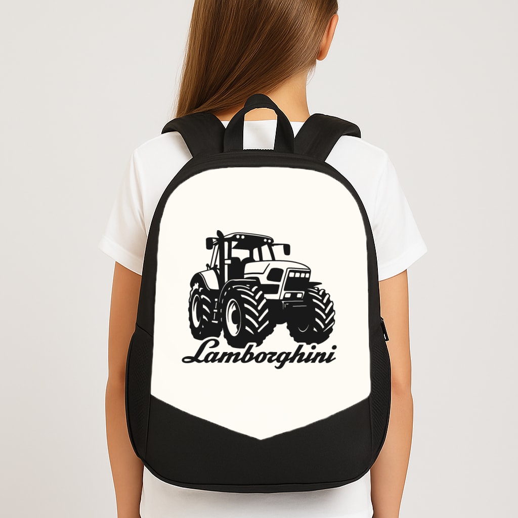 Lambo Tractor Large School Bag