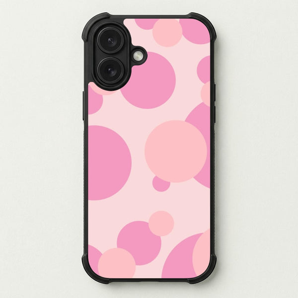 Pink Bubble Pattern Phone Case — Bumper case