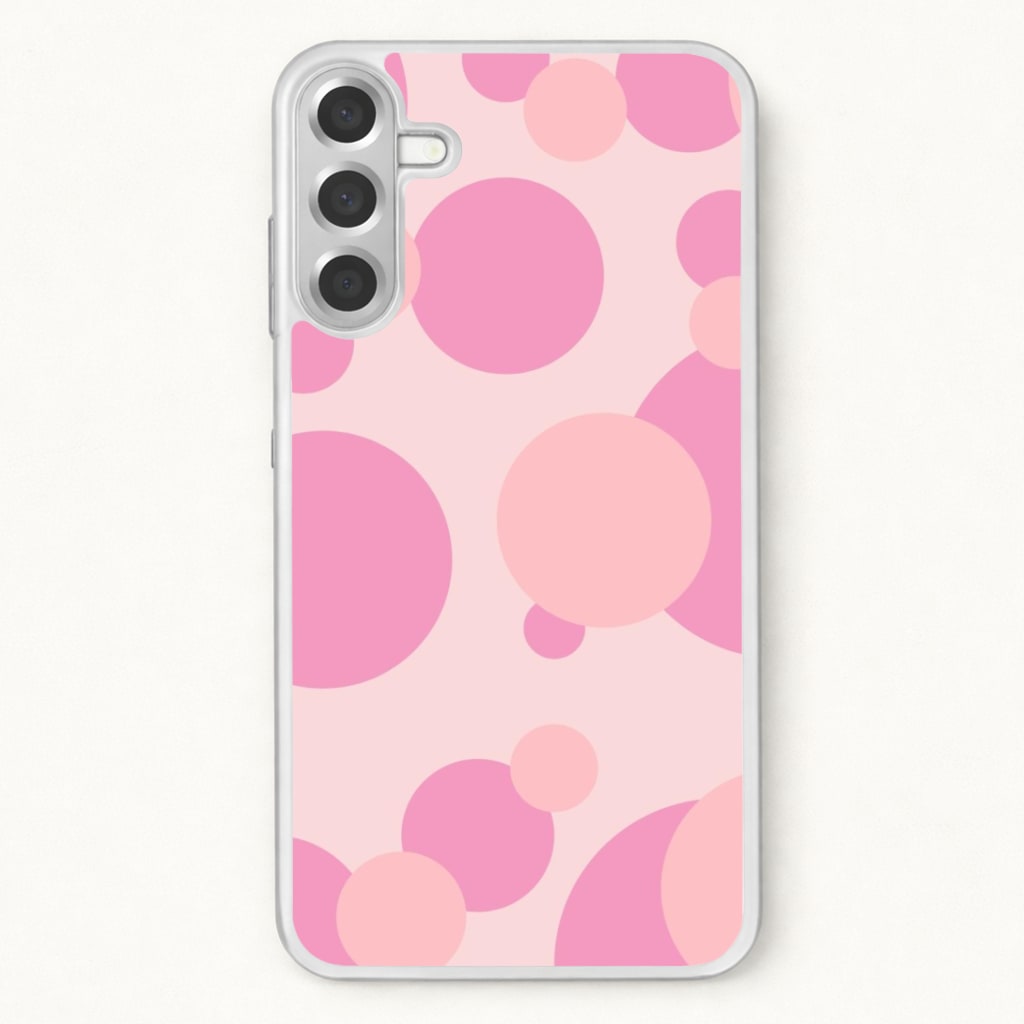 Pink Bubble Pattern Phone Case for Galaxy A17