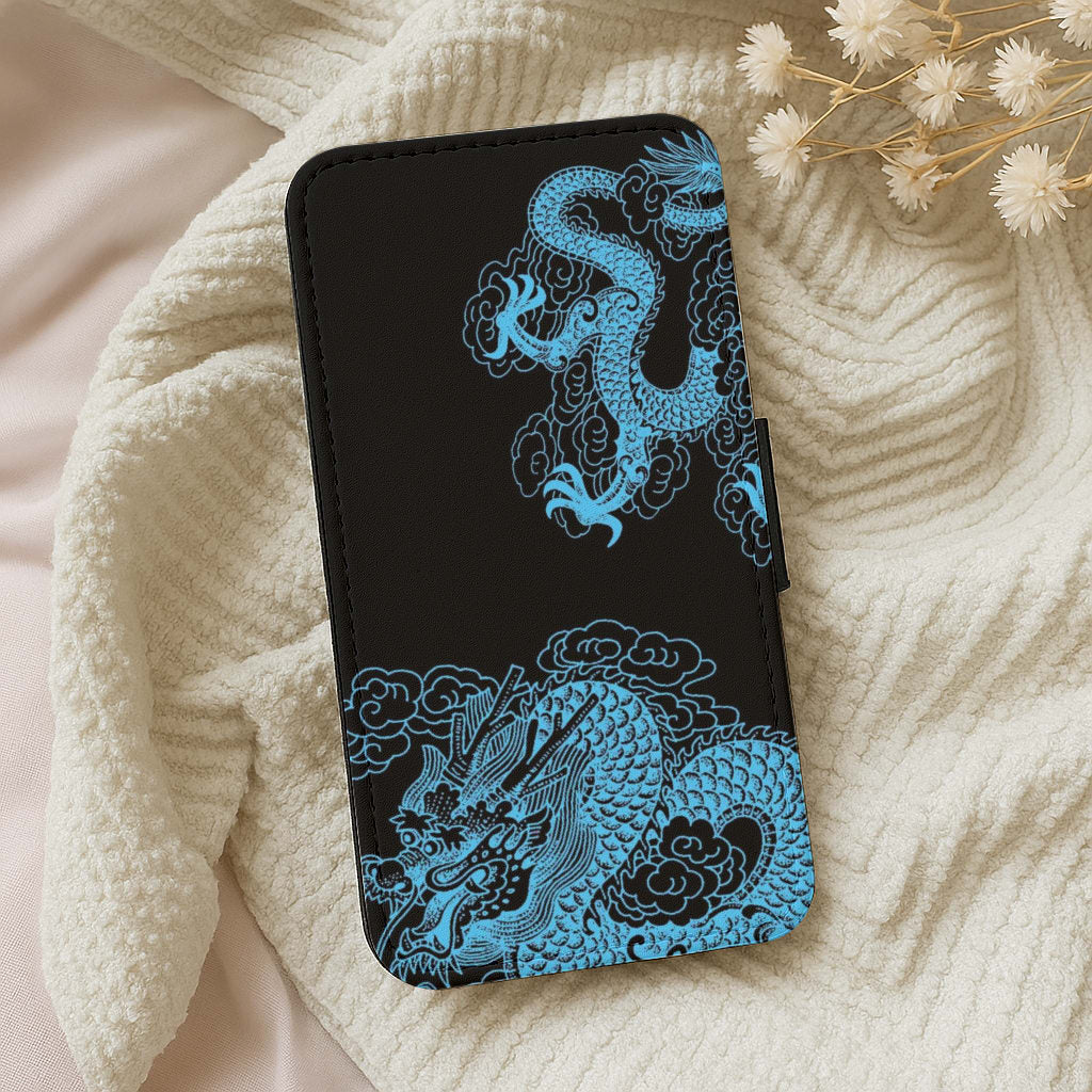 Blue Dragon Wallet Phone Case
