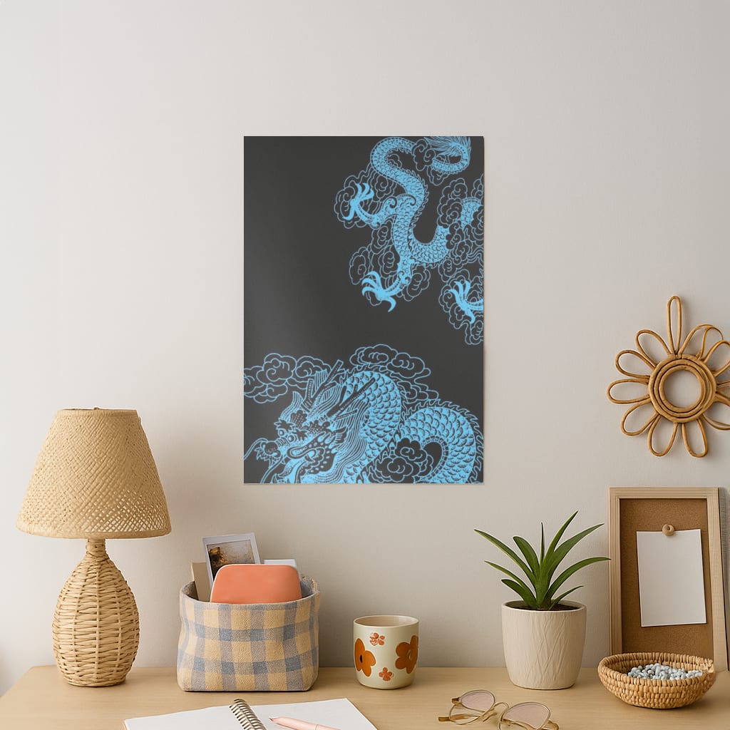 Blue Dragon Art Print