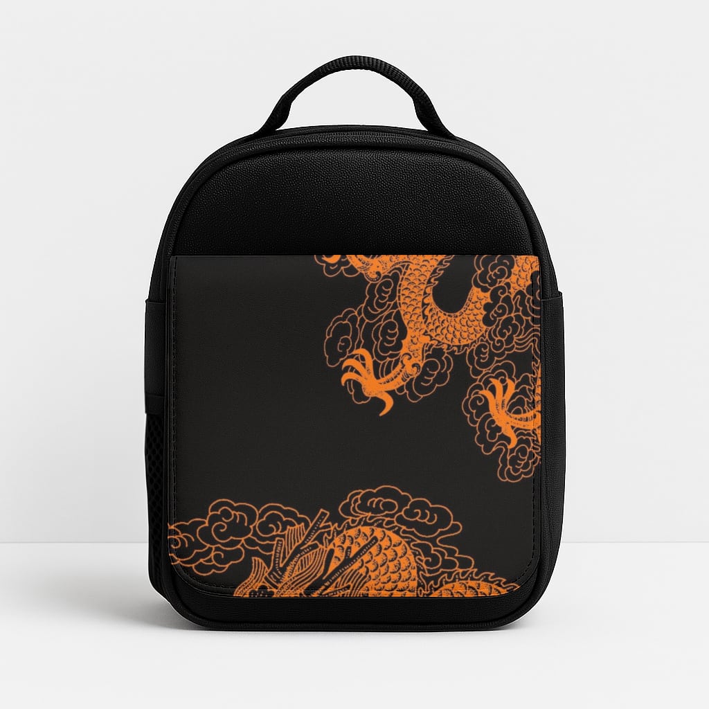 Orange Dragon Insulated Lunchbox
