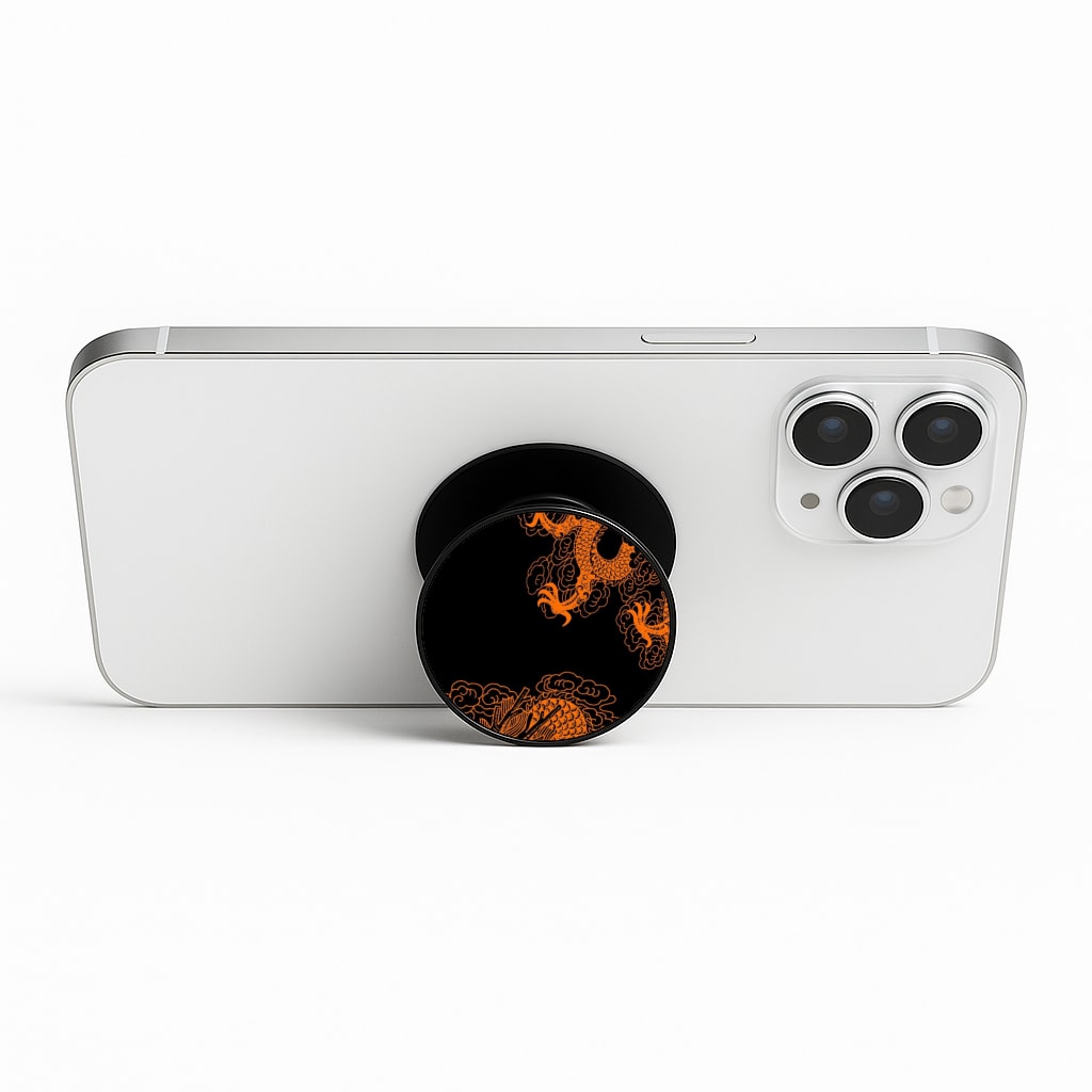 Orange Dragon Phone Stand