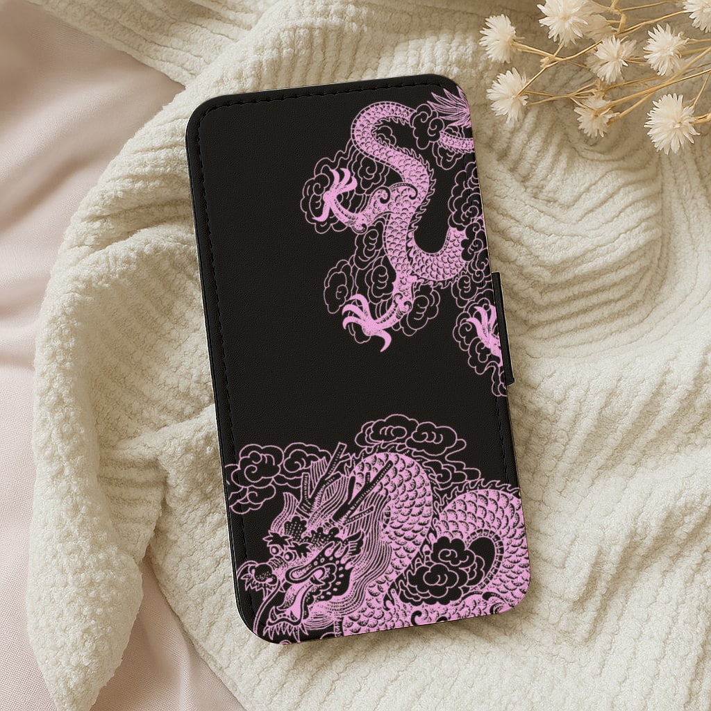 Purple Dragon Wallet Phone Case