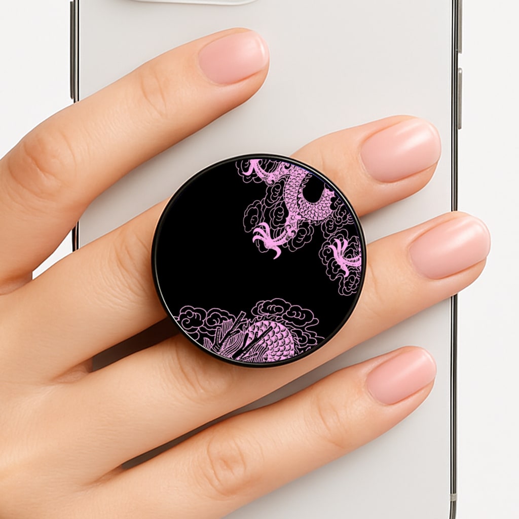 Purple Dragon Phone Grip