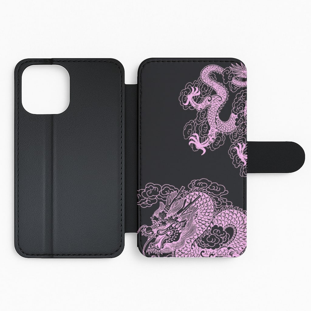 Purple Dragon Flip Phone Case