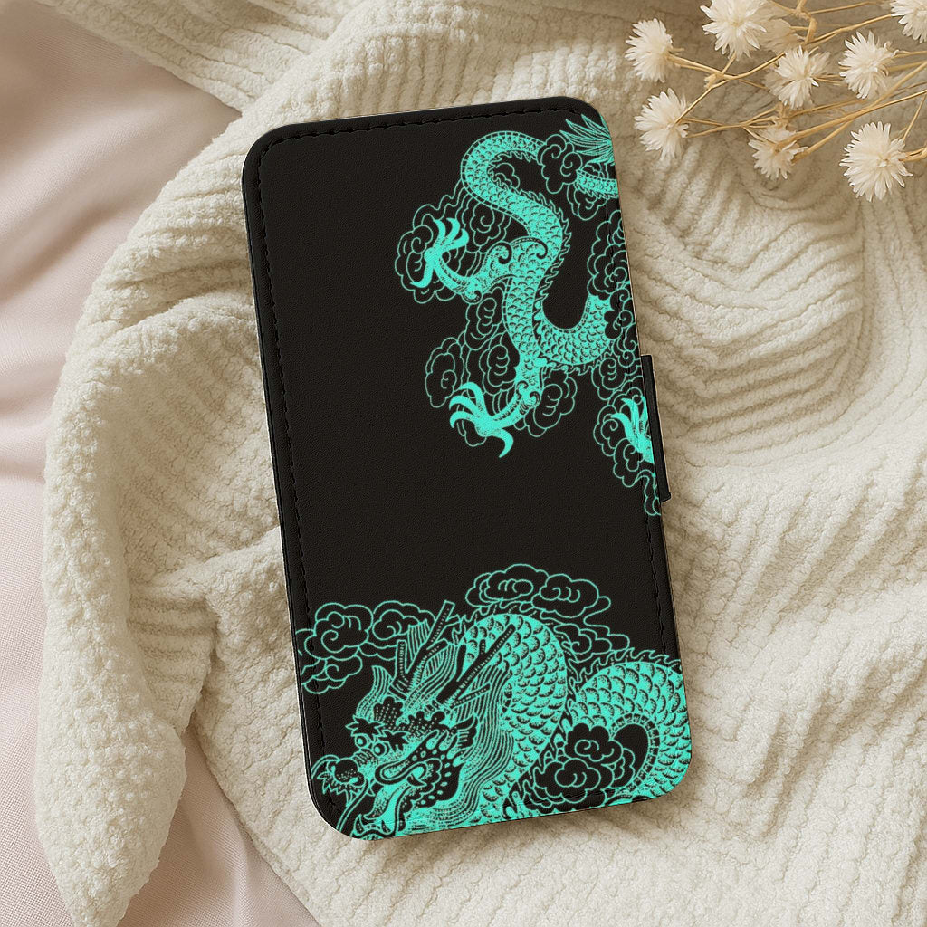 Green Dragon Wallet Phone Case