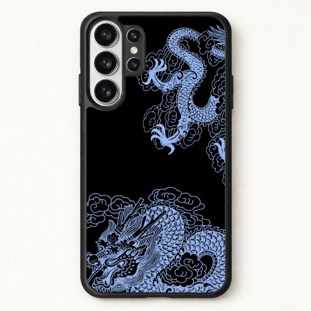 Dark Blue Dragon Phone Case for Galaxy S26 Ultra