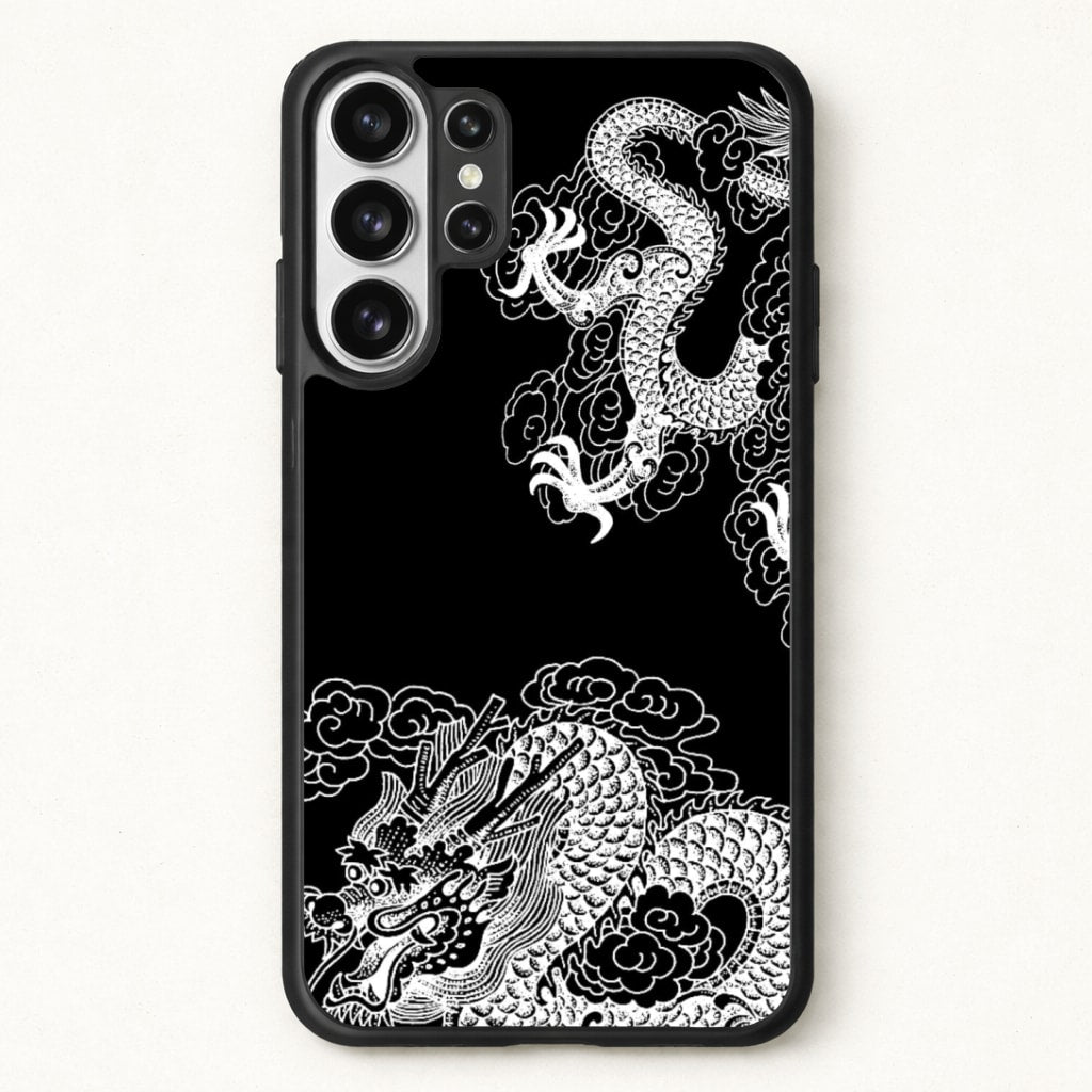 White Dragon Phone Case for Galaxy S26 Ultra
