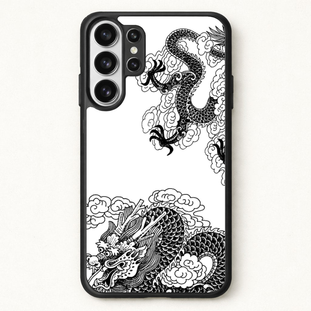 Black Dragon Phone Case for Galaxy S26 Ultra