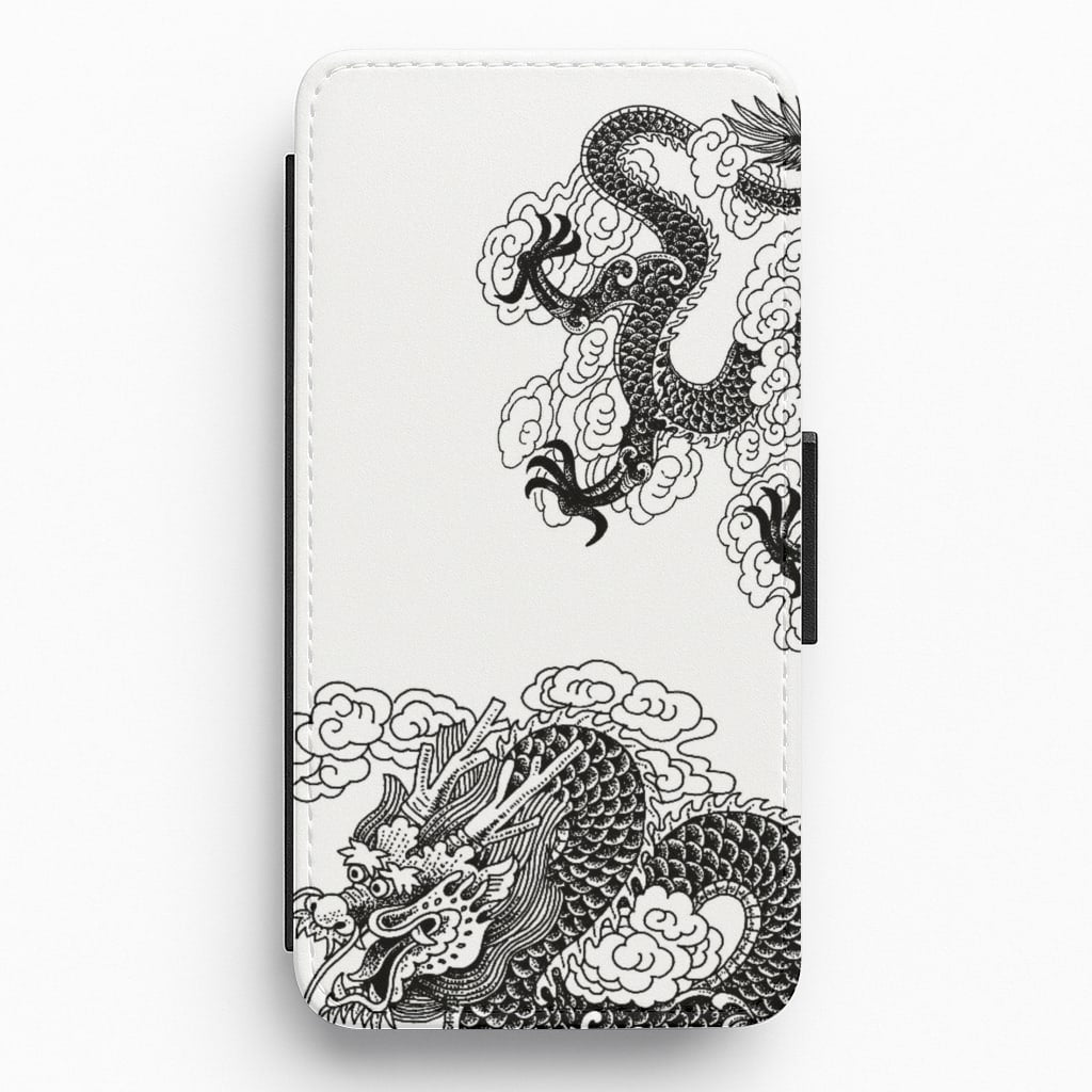 Black Dragon Flip / Wallet Phone Case