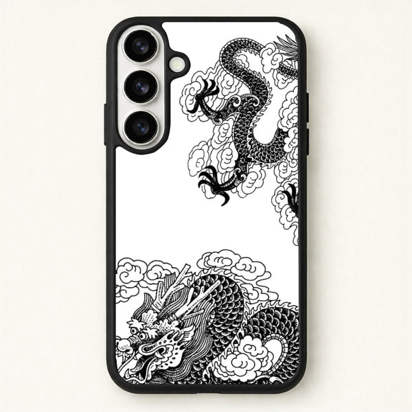 Black Dragon Phone Case for Galaxy S26 Plus
