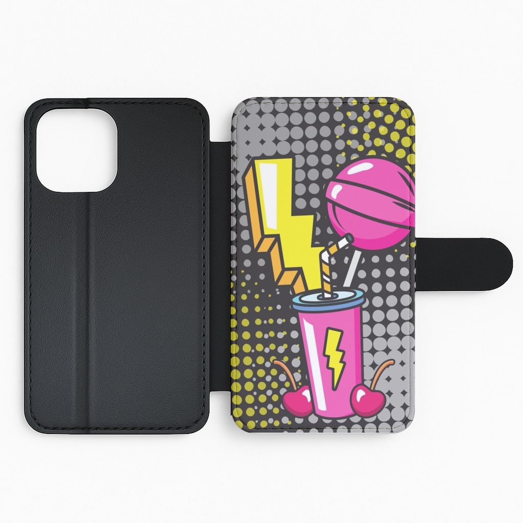 Lightning Lollipop - Pop Art Flip Phone Case