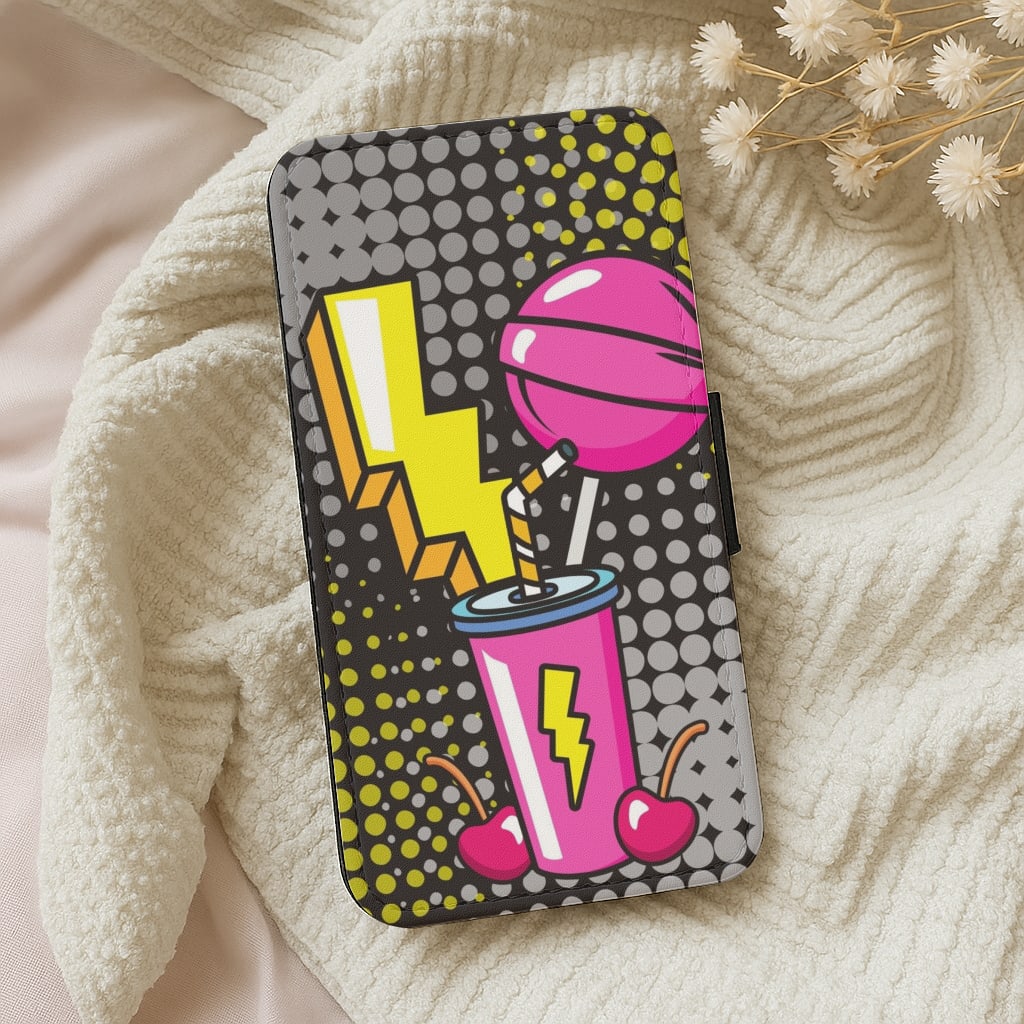 Lightning Lollipop - Pop Art Wallet Phone Case
