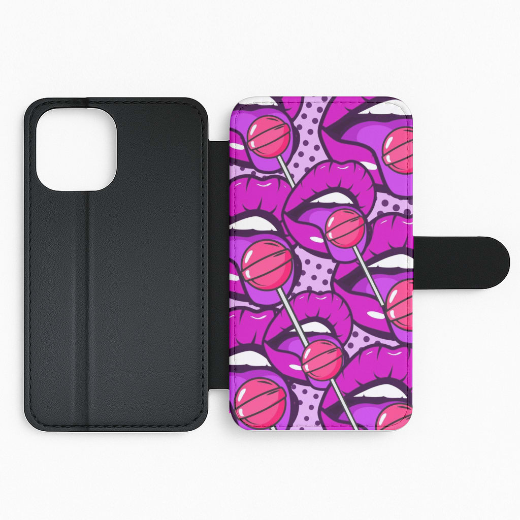 Lollipop Lick - Pop Art Flip Phone Case