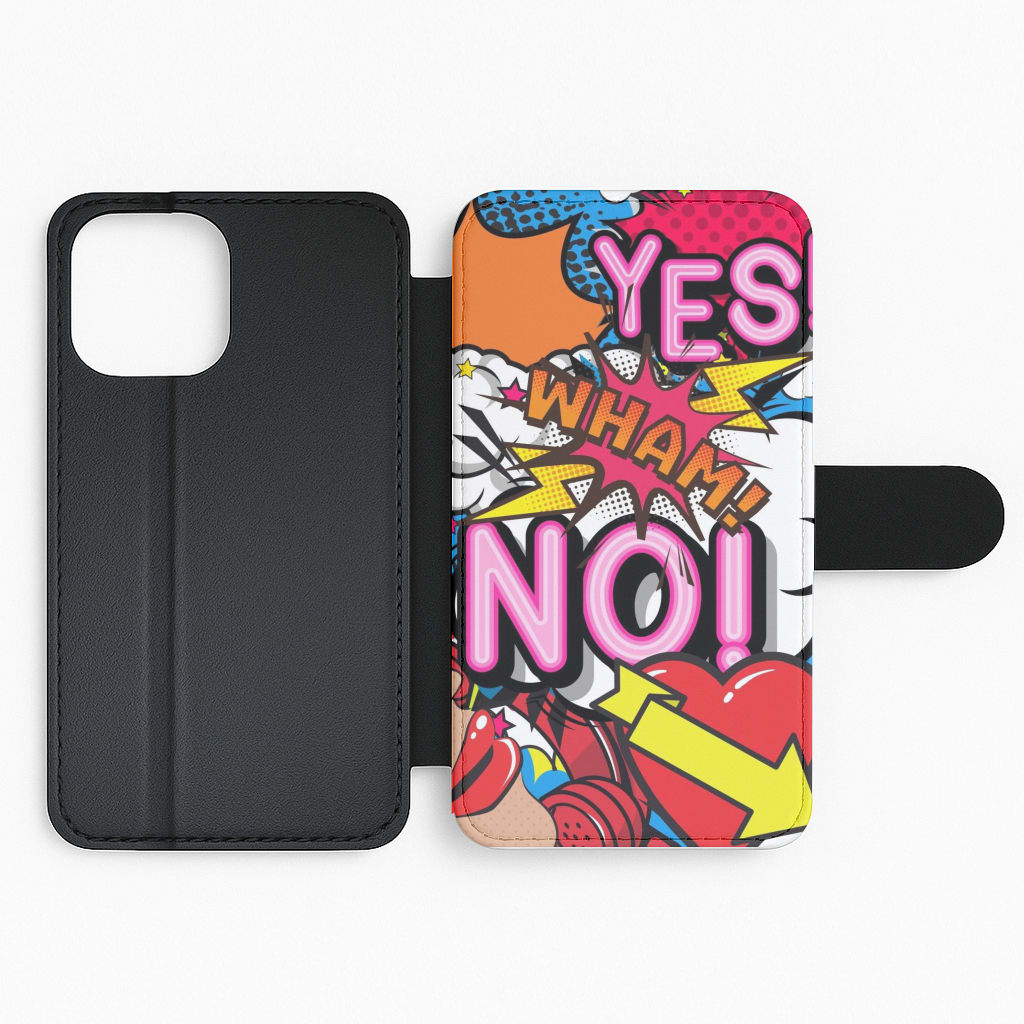 Pop Art Collage Flip Phone Case