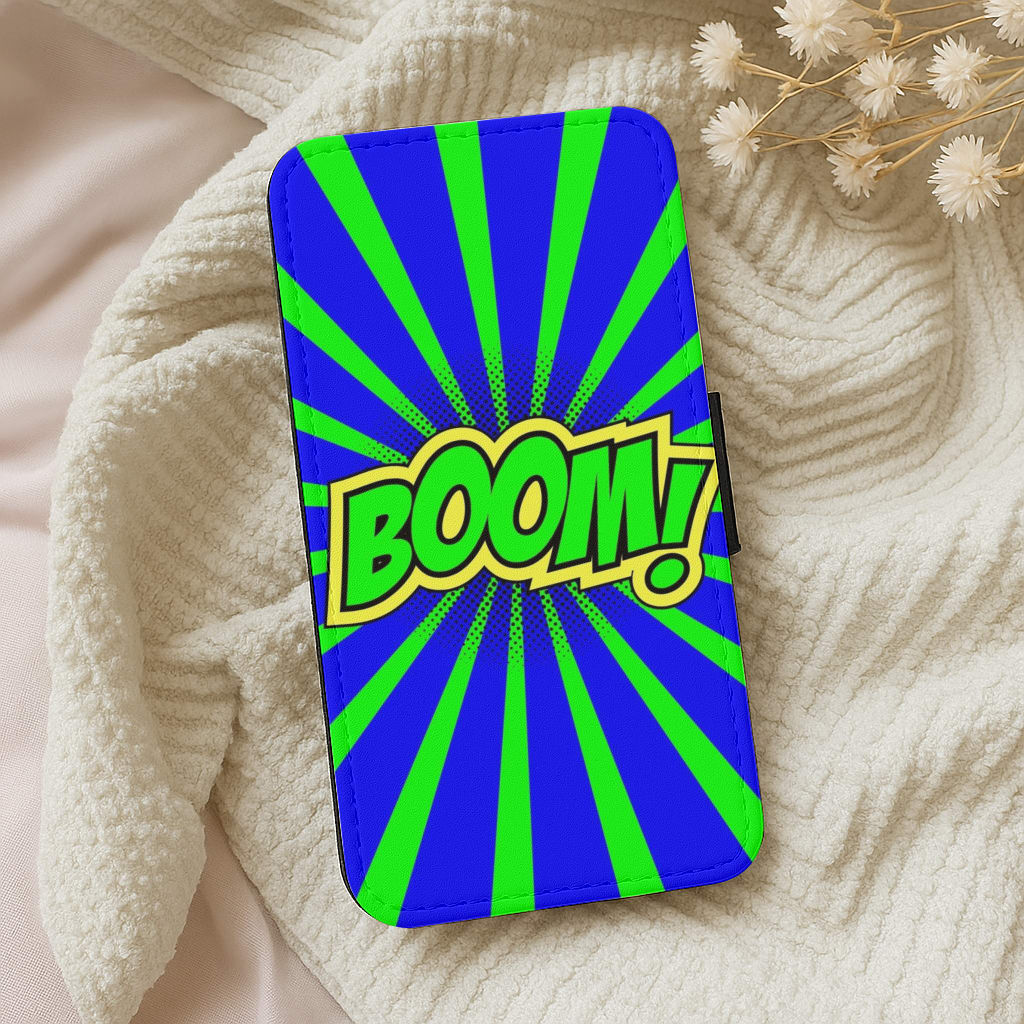 Boom - Pop Art Wallet Phone Case