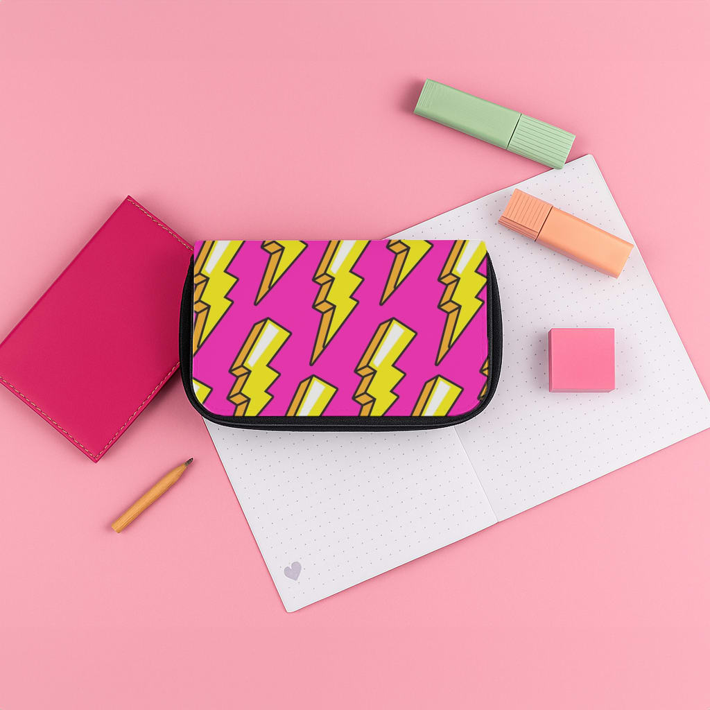 Pop Art Lightning Pencil Case