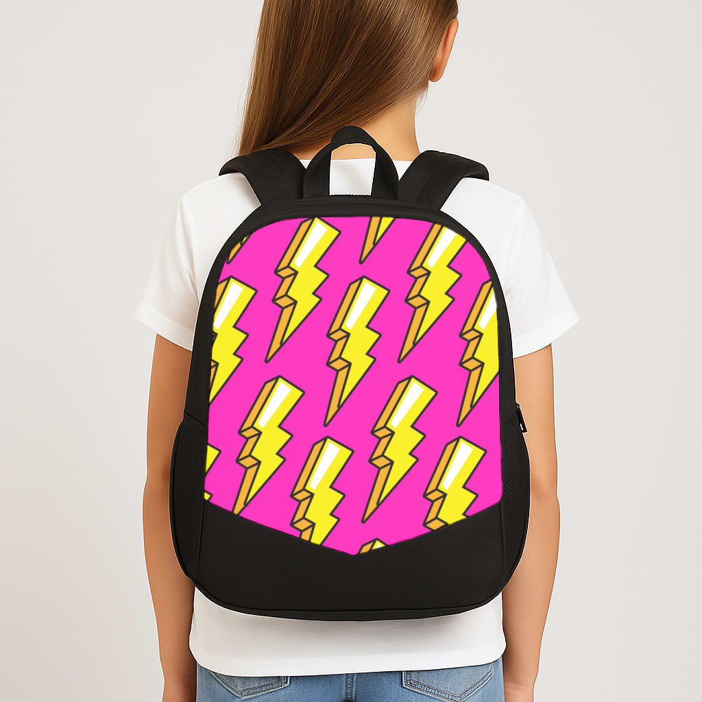 Pop Art Lightning School Bag