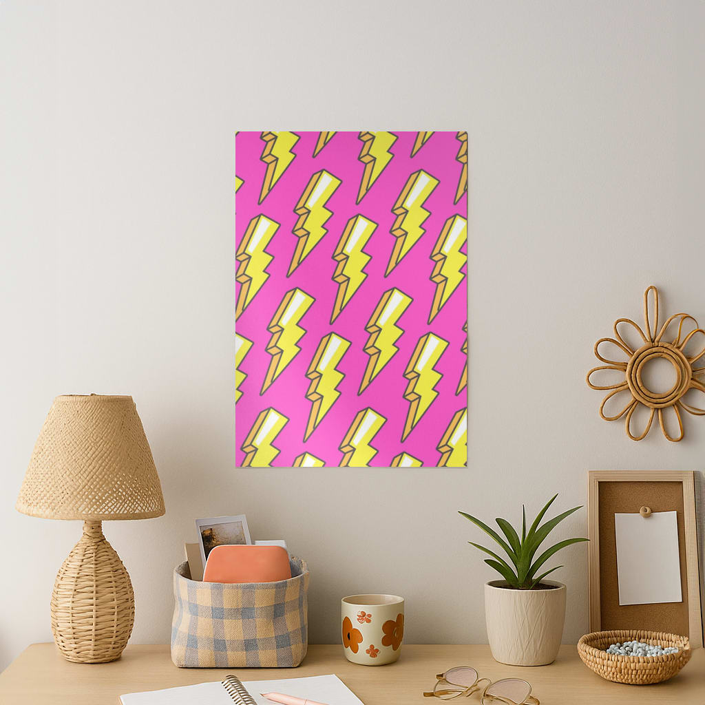 Pop Art Lightning Art Print