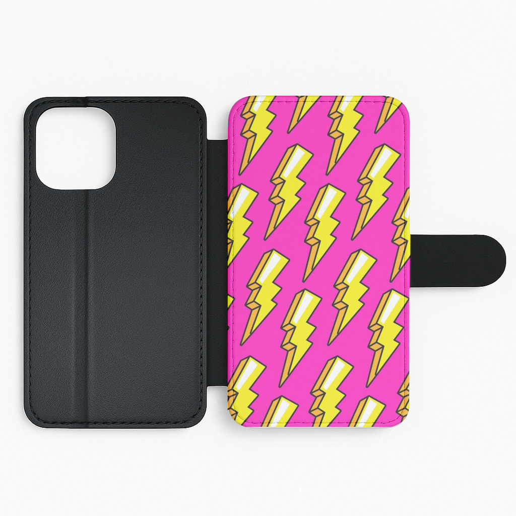 Pop Art Lightning Flip Phone Case