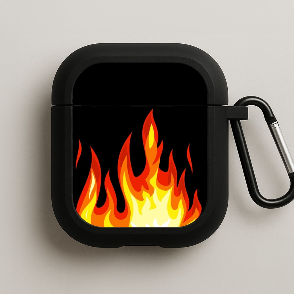 Black Flame  AirPods Case