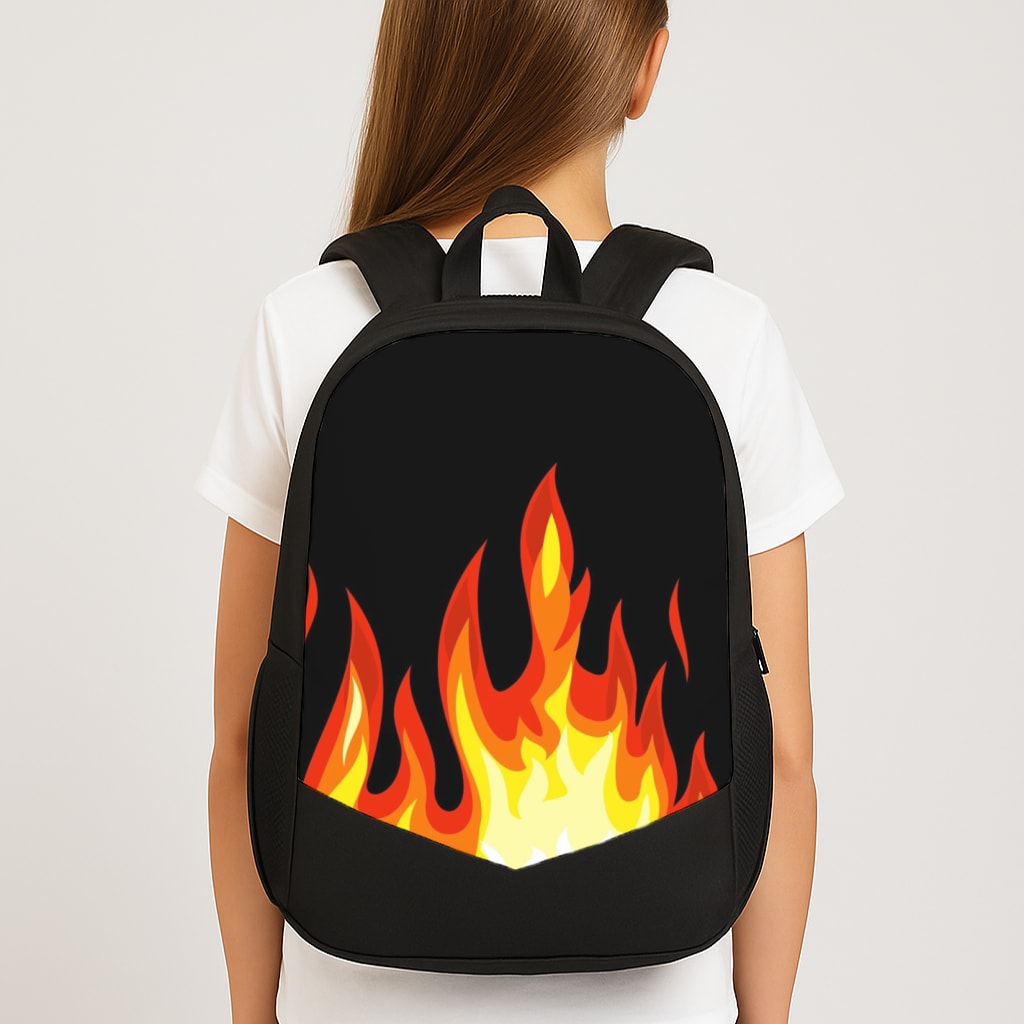 Black Flame School Bag