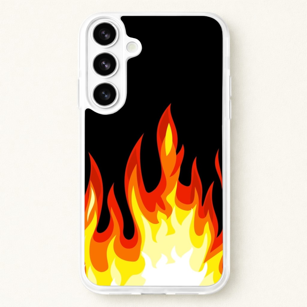 Black Flame Phone Case for Galaxy S26 Plus