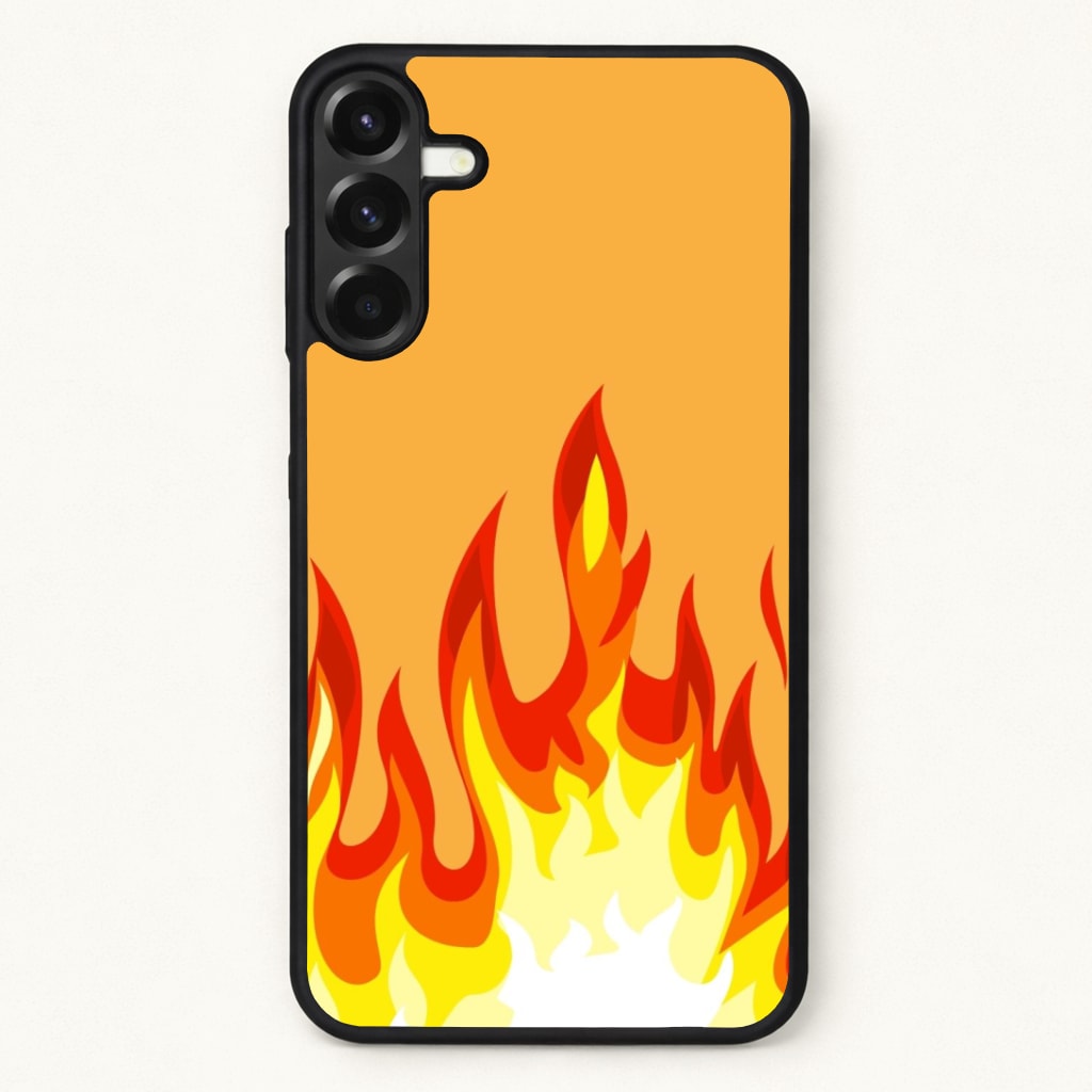 Orange Flame Phone Case for Galaxy A37