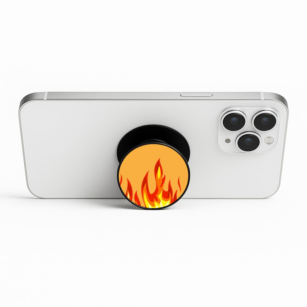 Orange Flame Phone Stand
