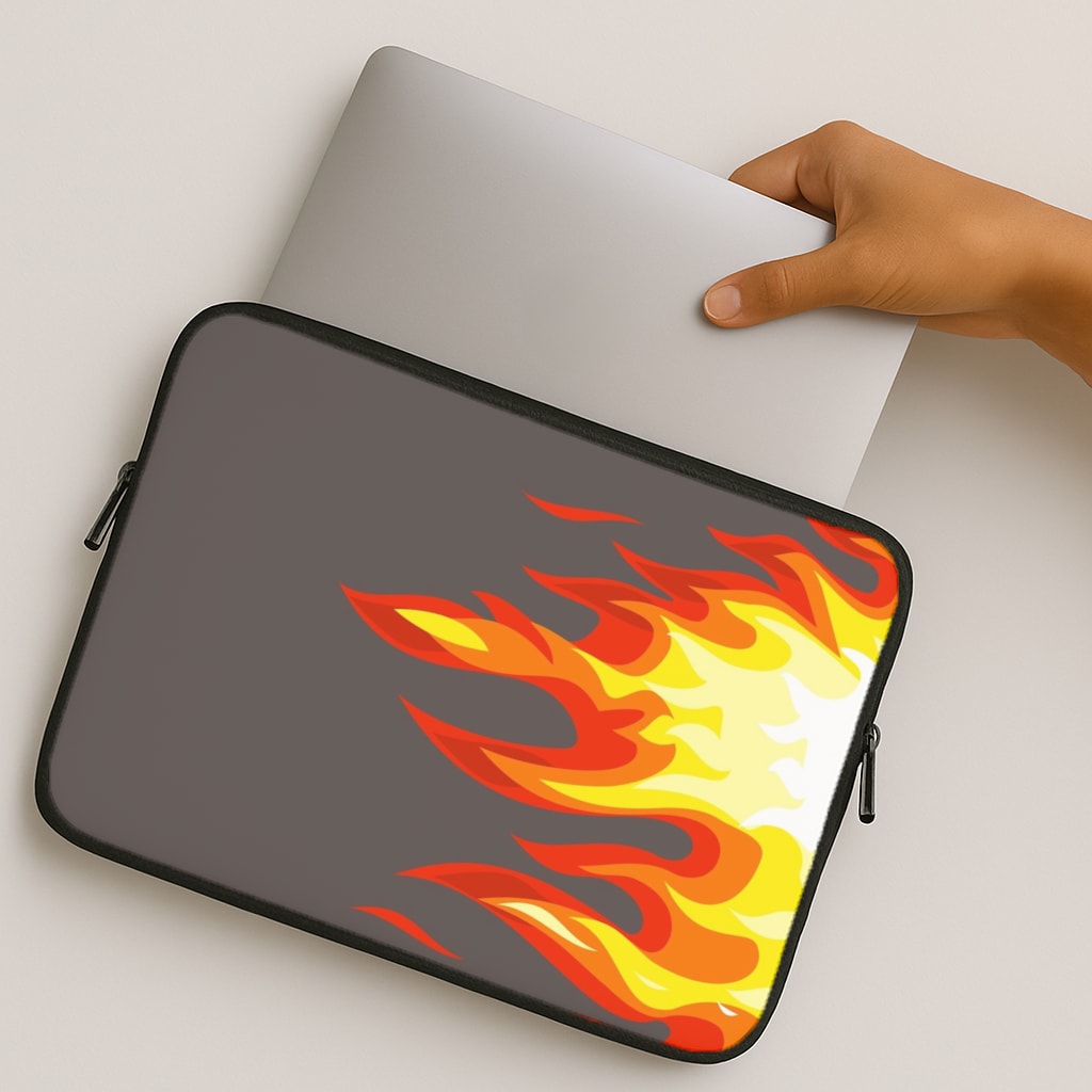 Grey Flame MacBook Case