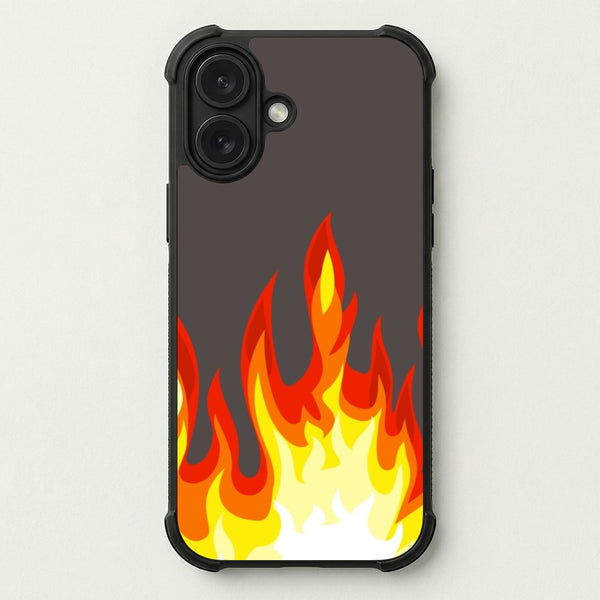 Grey Flame Phone Case — Bumper case