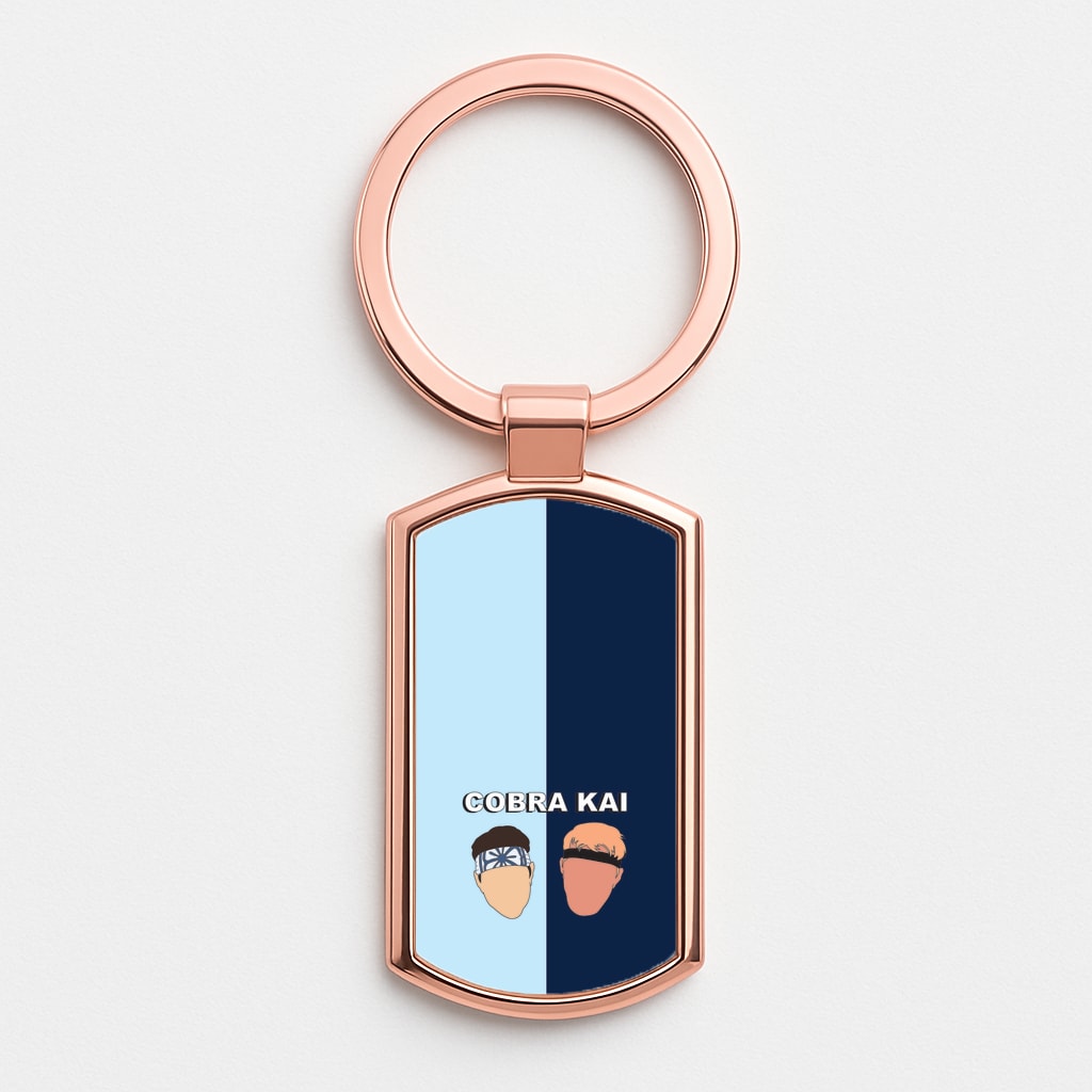 Johnny And LaRusso Rose Gold Keyring