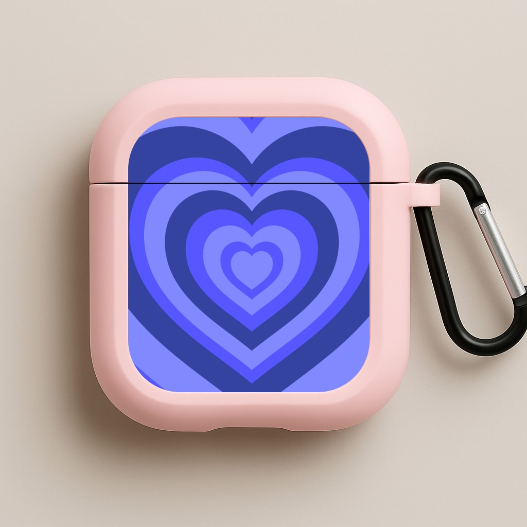 Blue - Colourful Hearts Pink AirPods Case
