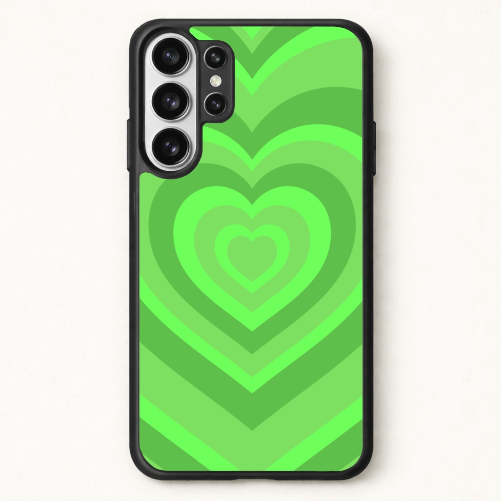 Green - Colourful Hearts Phone Case for Galaxy S26 Ultra
