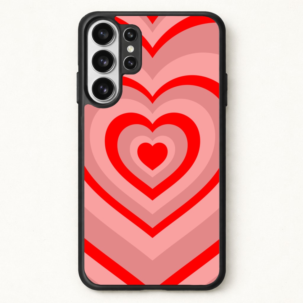 Red - Colourful Hearts Phone Case for Galaxy S26 Ultra