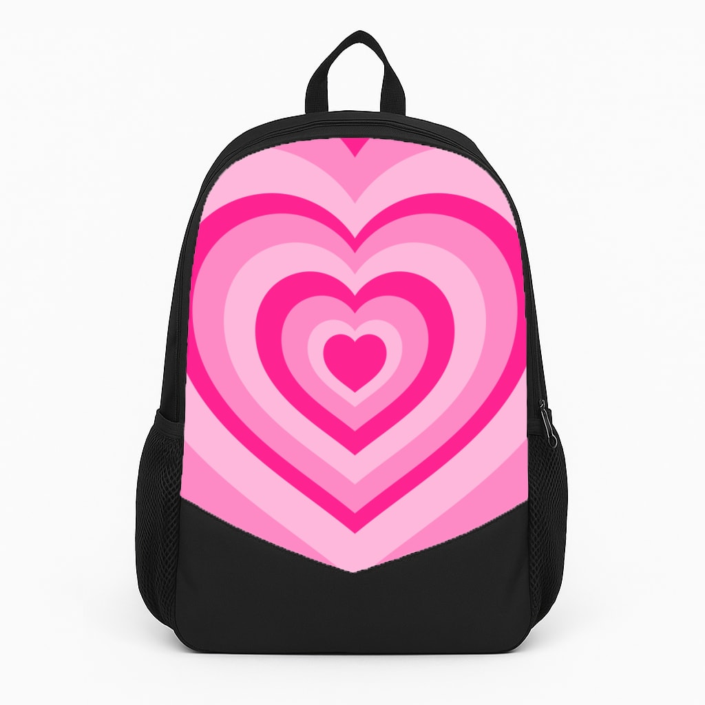 Pink - Colourful Hearts Backpack