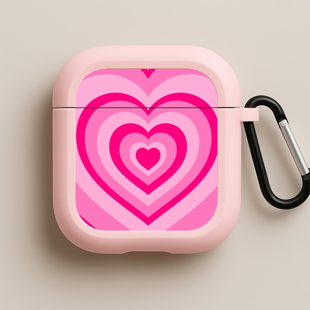 Pink - Colourful Hearts Pink AirPods Case