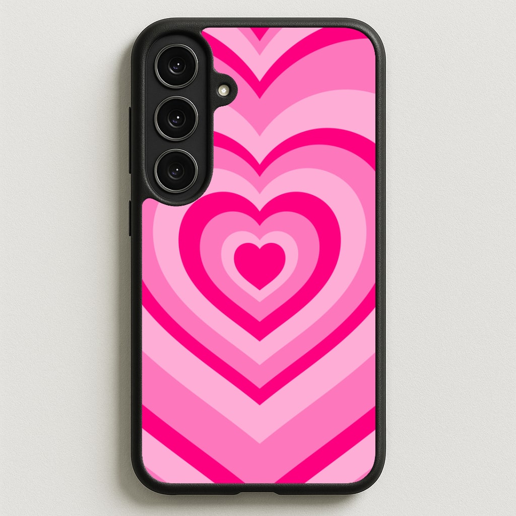 Pink - Colourful Hearts Phone Case for Galaxy S25FE