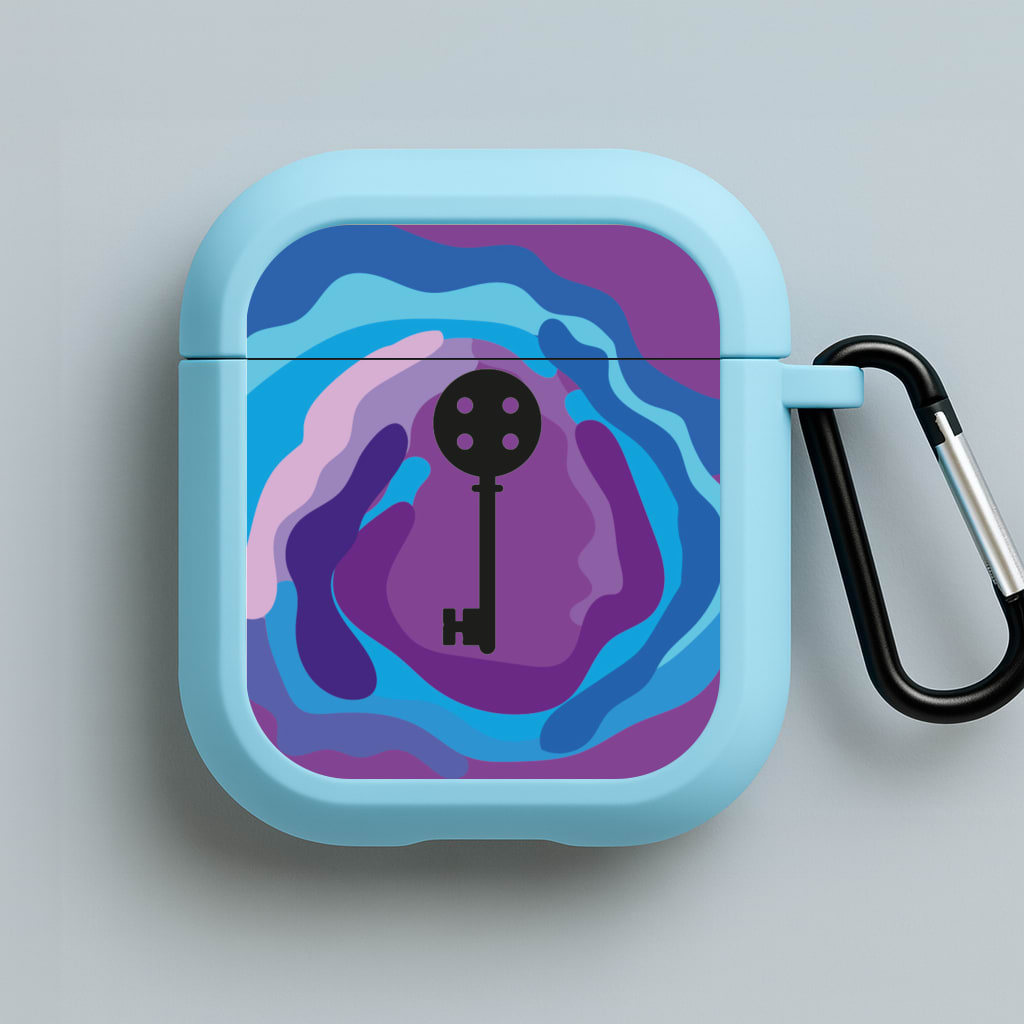Coraline Key Blue AirPods Case