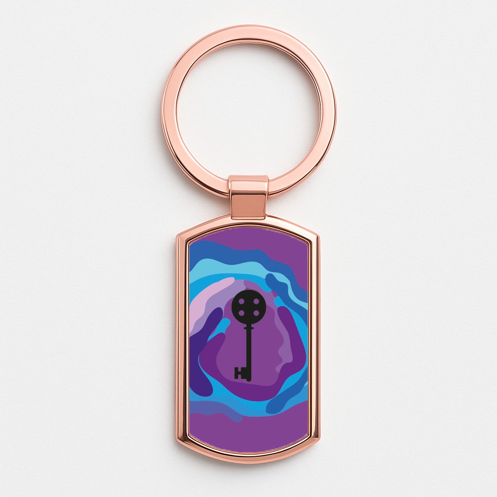 Coraline Key Rose Gold Keyring