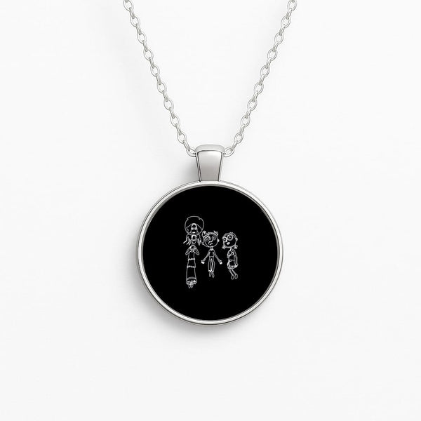Cor Outline Circle Necklace
