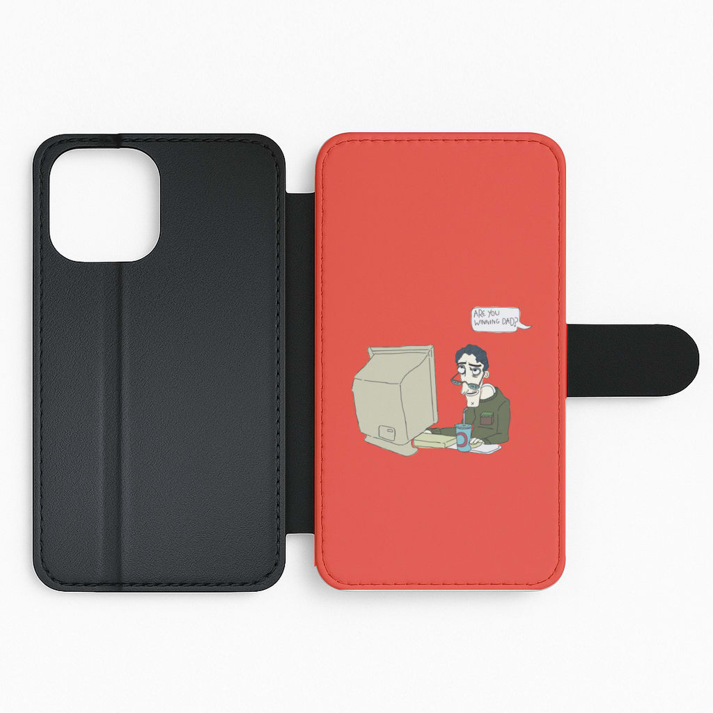 Are You Winning Dad Flip Phone Case