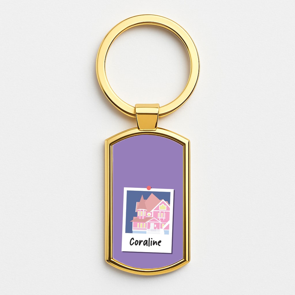 House Gold Keyring
