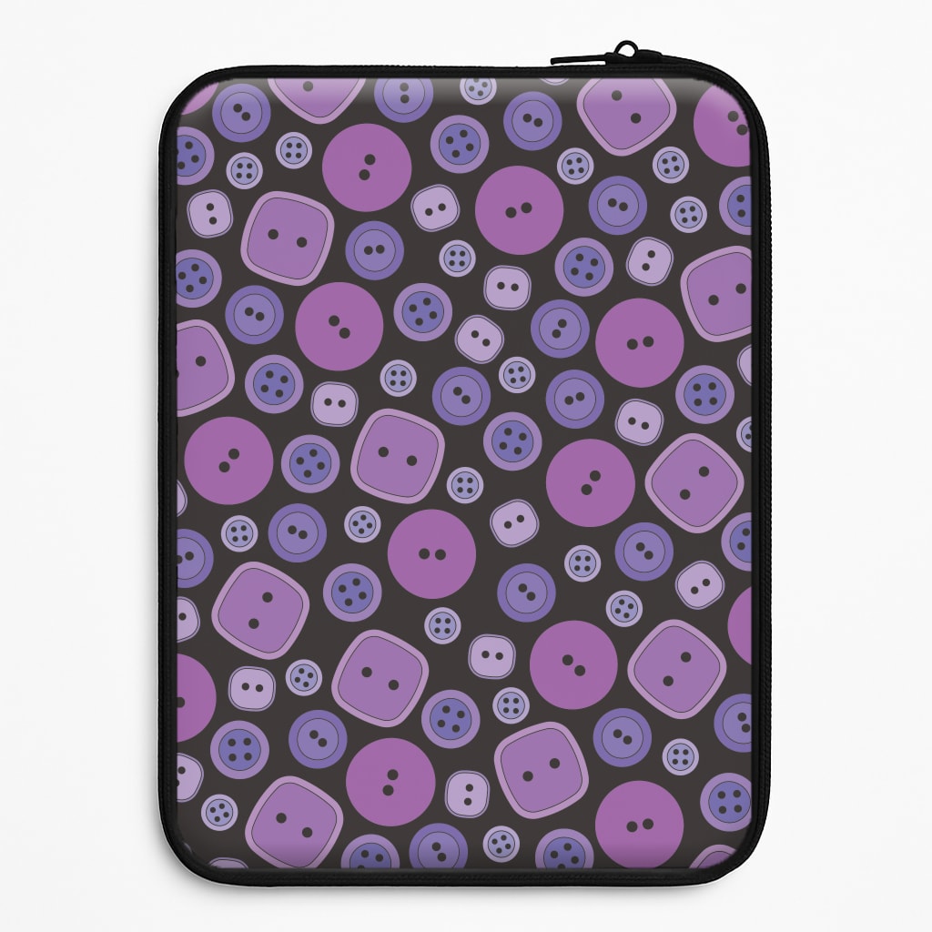 Button Pattern Universal Laptop Sleeve